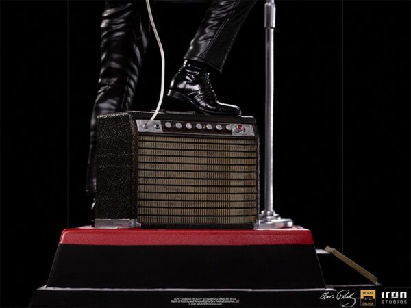 Estatua Elvis Presley 1968 Comeback Deluxe Art Escala 1:10 Iron Studios