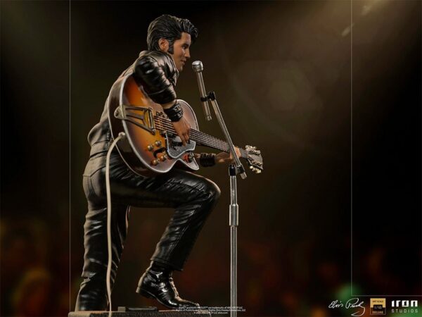 Estatua Elvis Presley 1968 Comeback Deluxe Art Escala 1:10 Iron Studios