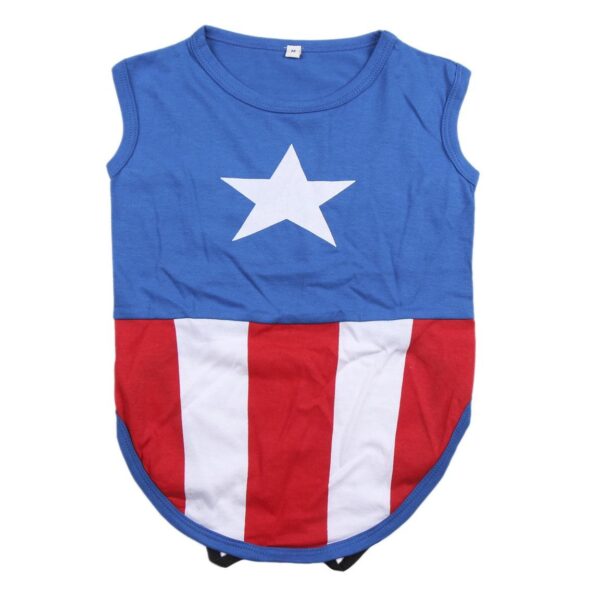 Camiseta Para Perro Capitán América Talla XXS