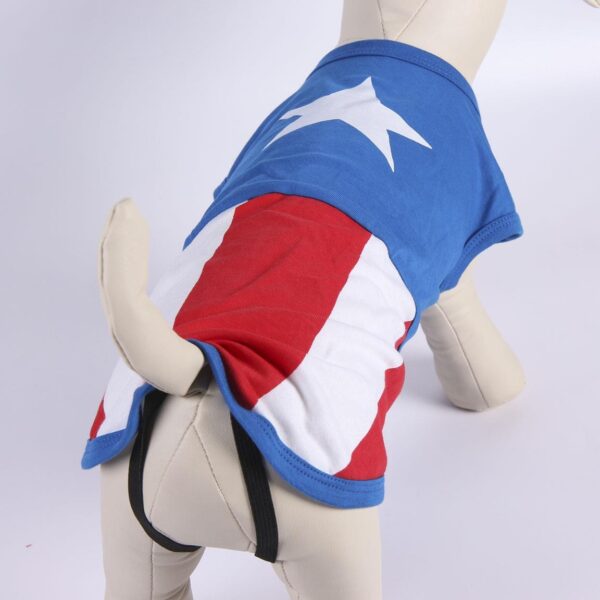 Camiseta Para Perro Capitán América Talla XXS