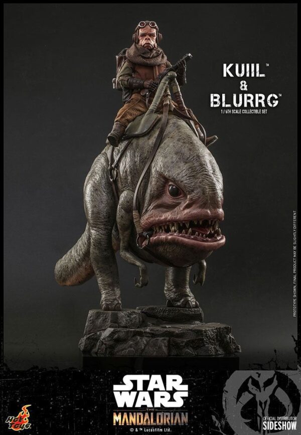 Pack Figuras Kuiil y Blurrg The Mandalorian Star Wars Hot Toys