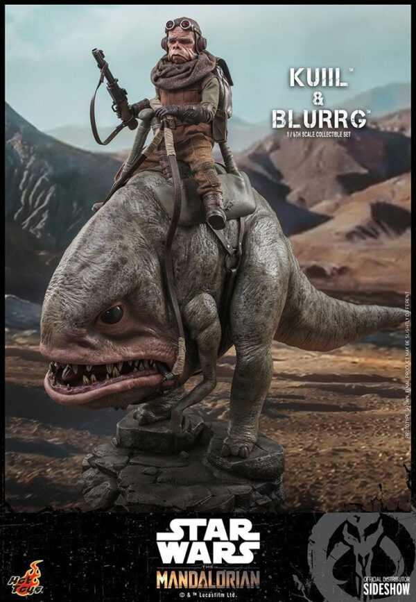 Pack Figuras Kuiil y Blurrg The Mandalorian Star Wars Hot Toys