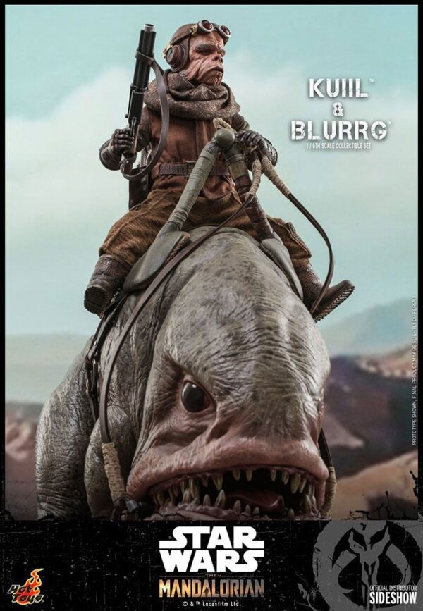 Pack Figuras Kuiil y Blurrg The Mandalorian Star Wars Hot Toys