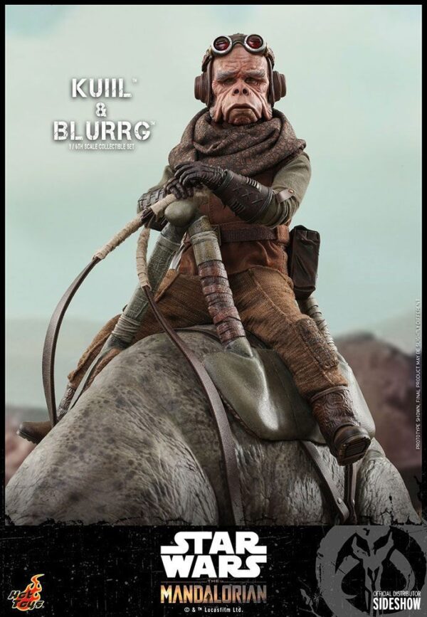 Pack Figuras Kuiil y Blurrg The Mandalorian Star Wars Hot Toys