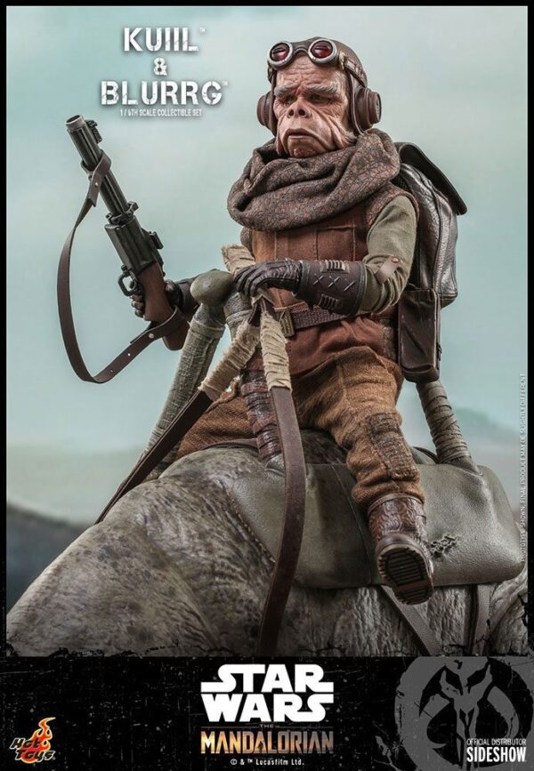 Pack Figuras Kuiil y Blurrg The Mandalorian Star Wars Hot Toys