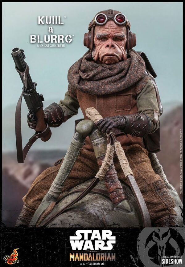 Pack Figuras Kuiil y Blurrg The Mandalorian Star Wars Hot Toys