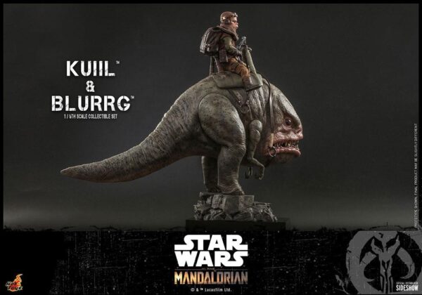 Pack Figuras Kuiil y Blurrg The Mandalorian Star Wars Hot Toys