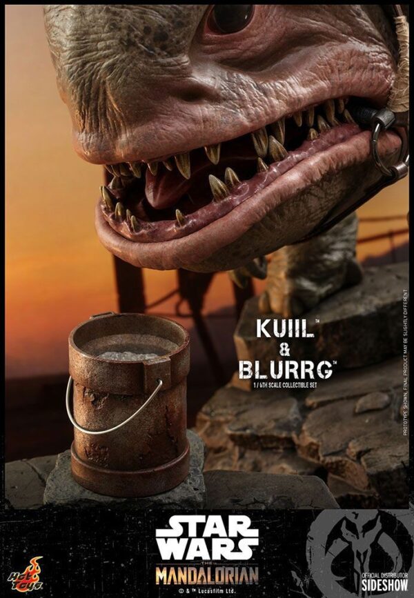 Pack Figuras Kuiil y Blurrg The Mandalorian Star Wars Hot Toys