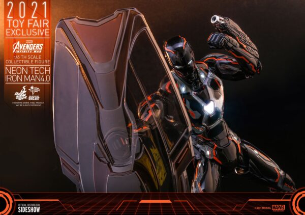 Figura Iron Man Neon Tech 4.0 Hot Toys Escala 1:6