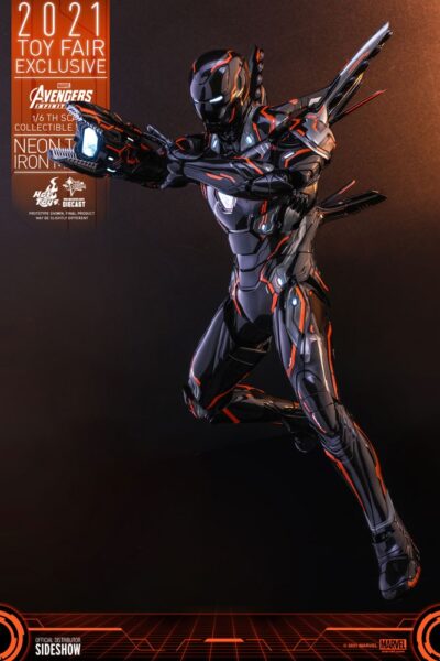 Figura Iron Man Neon Tech 4.0 Hot Toys Escala 1:6