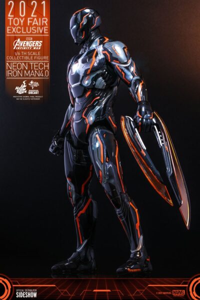 Figura Iron Man Neon Tech 4.0 Hot Toys Escala 1:6