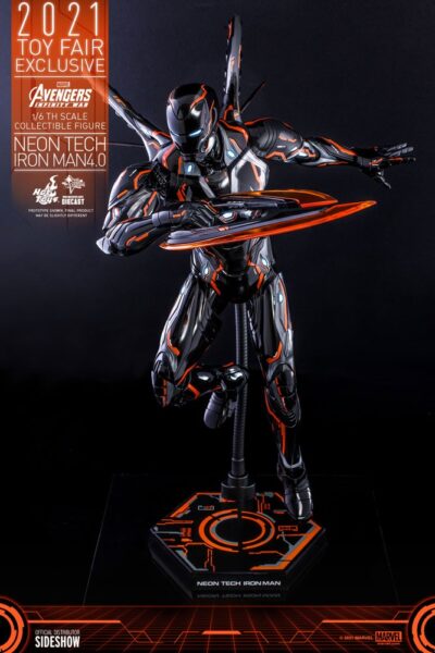 Figura Iron Man Neon Tech 4.0 Hot Toys Escala 1:6