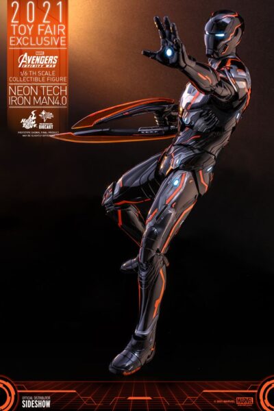 Figura Iron Man Neon Tech 4.0 Hot Toys Escala 1:6