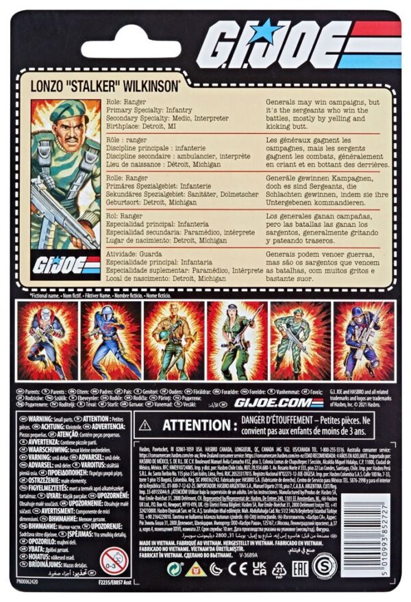 Figura Lonzo Stalker Wilkinson G.I. Joe Retro Collection Series 2021 Wave 2
