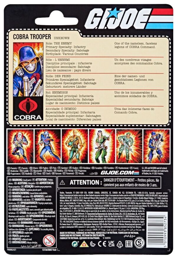Pack 4 Figuras G.I. Joe Retro Collection Series 2021 Wave 3