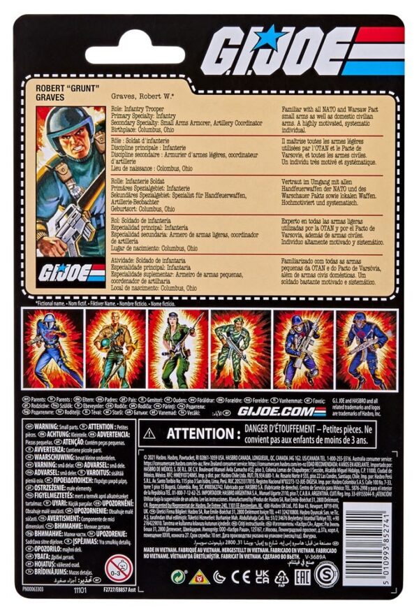 Pack 4 Figuras G.I. Joe Retro Collection Series 2021 Wave 3