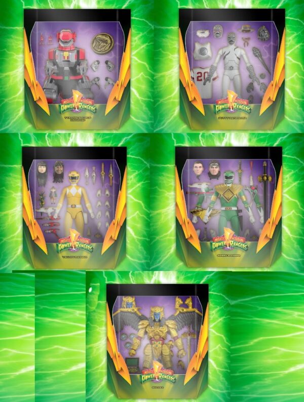 Set Mighty Morphin Power Rangers Ultimates Super7
