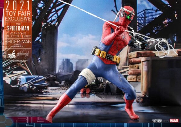 Figura Cyborg Spiderman Suit Videojuego Toy Fair Exclusive 2021 Hot Toys