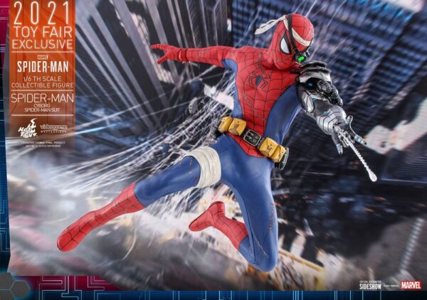 Figura Cyborg Spiderman Suit Videojuego Toy Fair Exclusive 2021 Hot Toys