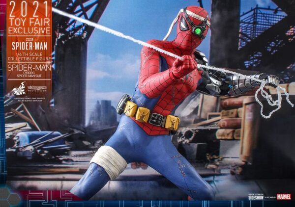 Figura Cyborg Spiderman Suit Videojuego Toy Fair Exclusive 2021 Hot Toys