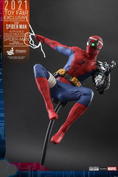 Figura Cyborg Spiderman Suit Videojuego Toy Fair Exclusive 2021 Hot Toys
