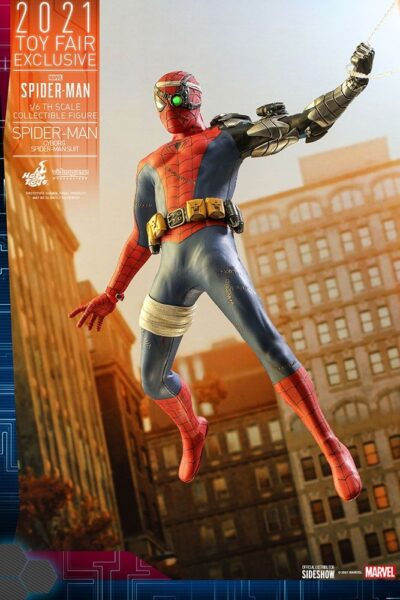 Figura Cyborg Spiderman Suit Videojuego Toy Fair Exclusive 2021 Hot Toys
