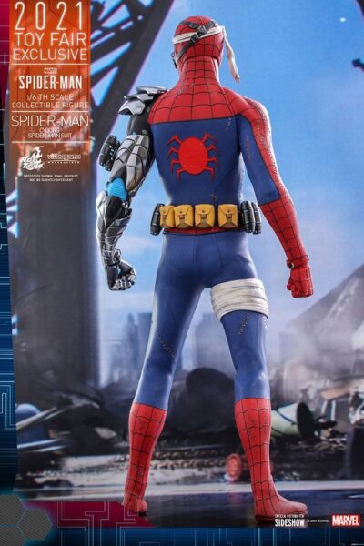 Figura Cyborg Spiderman Suit Videojuego Toy Fair Exclusive 2021 Hot Toys