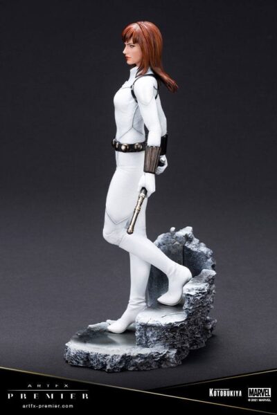 Estatua Black Widow Traje Blanco Edición Limitada ARTFX Premier Escala 1/10 Kotobukiya