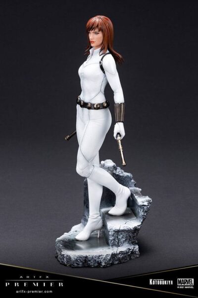 Estatua Black Widow Traje Blanco Edición Limitada ARTFX Premier Escala 1/10 Kotobukiya
