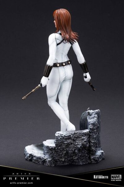 Estatua Black Widow Traje Blanco Edición Limitada ARTFX Premier Escala 1/10 Kotobukiya