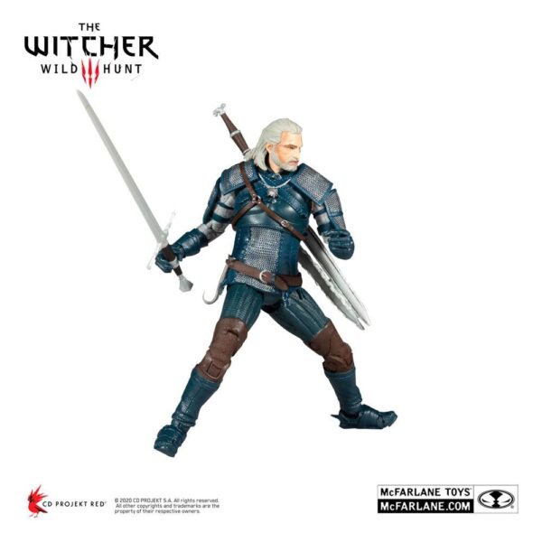 Figura Geralt De Rivia Viper Armor Teal Dye The Witcher III McFarlane Toys