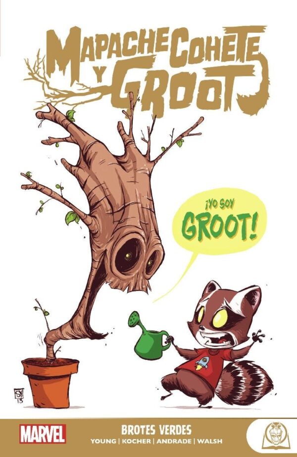 Marvel Young Adults. Mapache Cohete y Groot 1 Brotes verdes