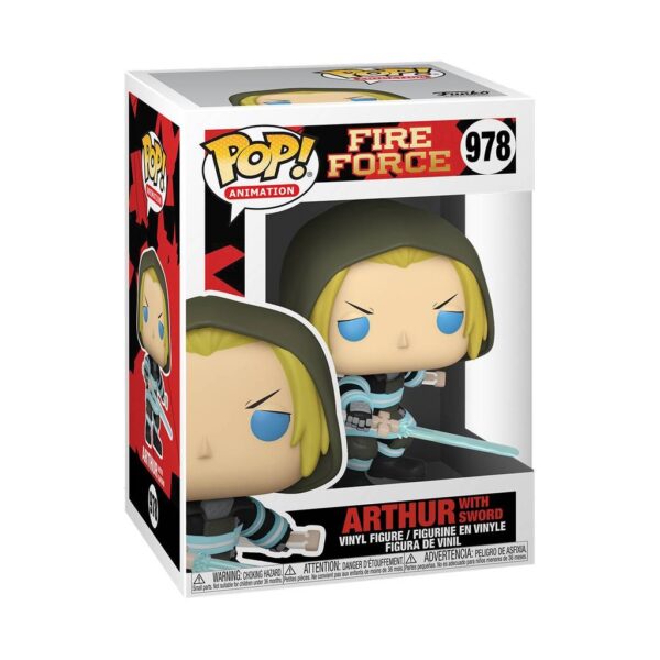 Figura Arthur Con Espada Fire Force Animation POP Funko 978