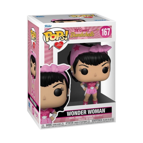 Figura Wonder Woman Bombshell Heroes BC Awareness POP Funko 167