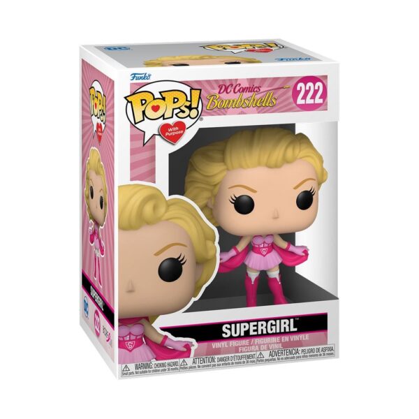Figura Supergirl Bombshell Concienciación Cáncer de Mama POP Funko 222