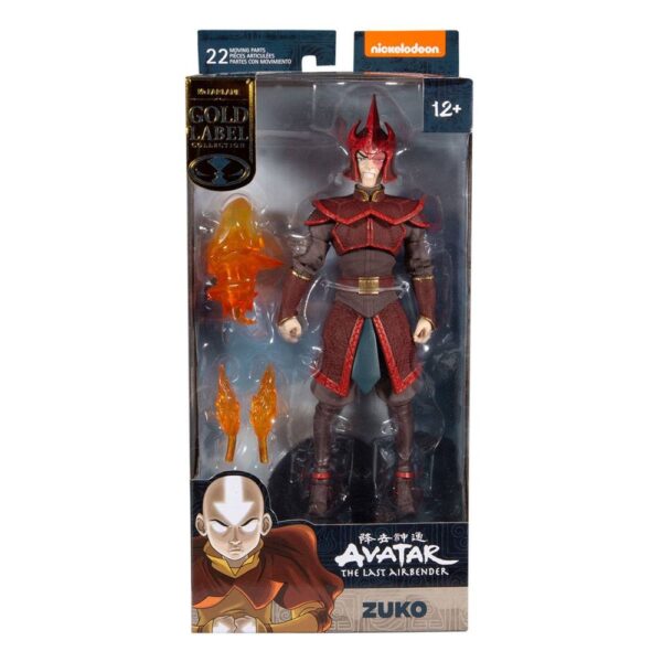 Figura Prince Zuko Helmeted Avatar La Leyenda De Aang Gold Series McFarlane Toys