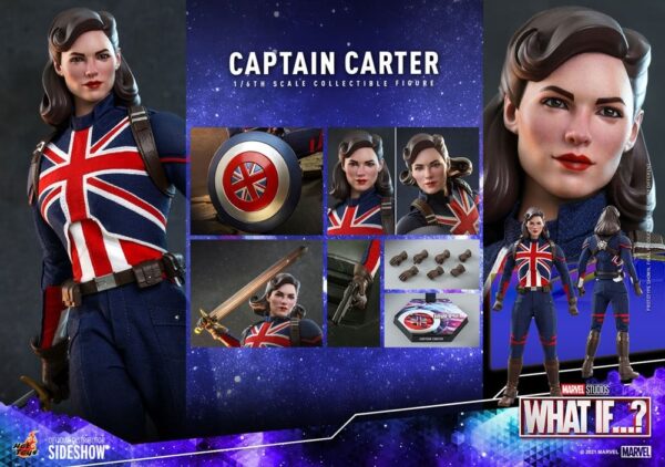 Figura Captain Carter What If Hot Toys Escala 1/6