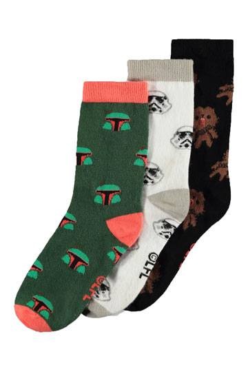Pack 3 Pares De Calcetines Star Wars Talla 39-42