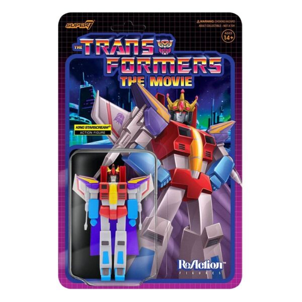 Figura King Starscream Transformers ReAction Wave 4 Super7