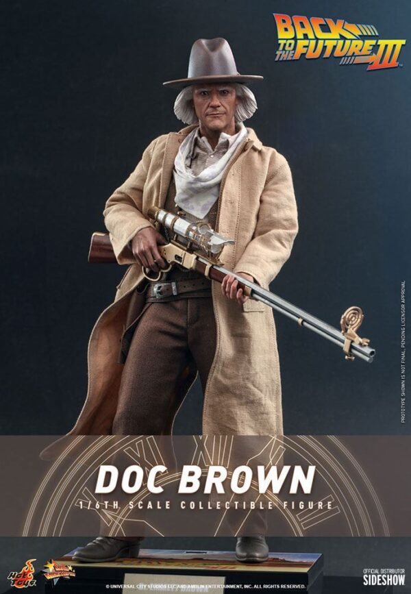 Figura Doc Brown Regreso Al Futuro III Hot Toys Hot Toys Escala 1/6