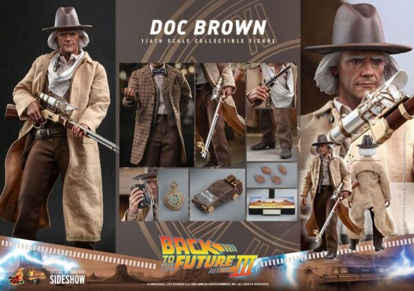 Figura Doc Brown Regreso Al Futuro III Hot Toys Hot Toys Escala 1/6