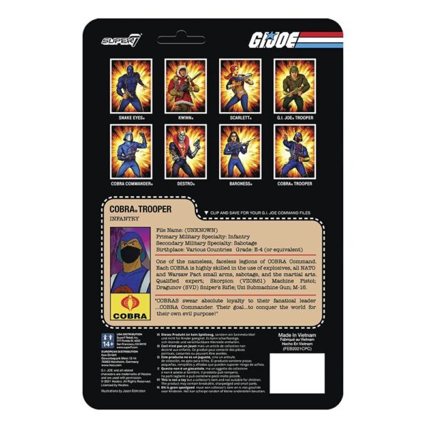 Figura Cobra Trooper Y-Back Pink G.I. Joe ReAction Super7