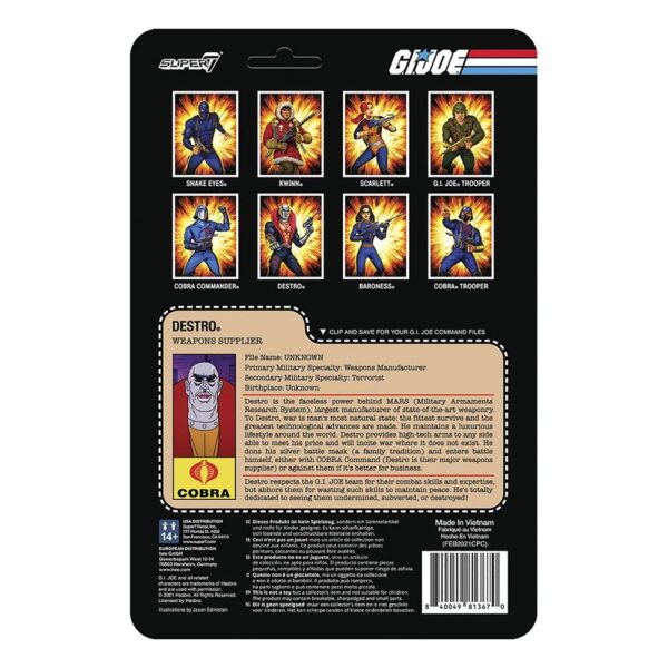 Figura Destro G.I. Joe ReAction Super7