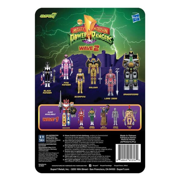 Figura Lord Zedd Mighty Morphin Power Rangers ReAction Super7