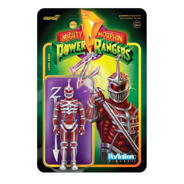 Figura Lord Zedd Mighty Morphin Power Rangers ReAction Super7