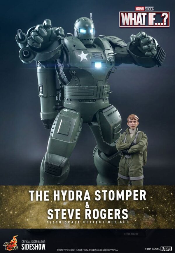 Figuras Hydra Stomper y Steve Rogers What If Hot Toys Escala 1/6