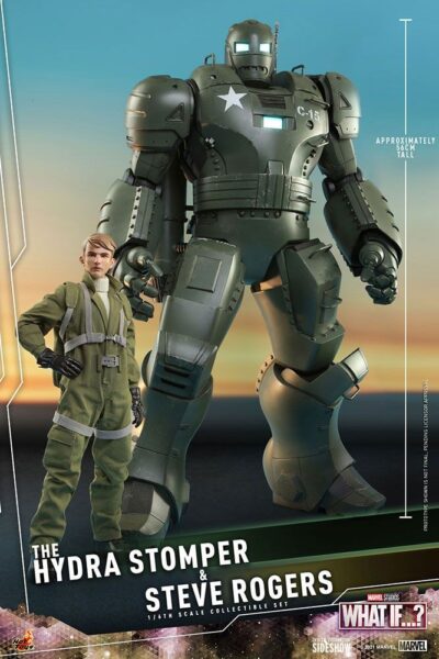 Figuras Hydra Stomper y Steve Rogers What If Hot Toys Escala 1/6