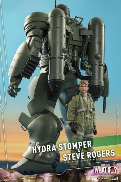 Figuras Hydra Stomper y Steve Rogers What If Hot Toys Escala 1/6