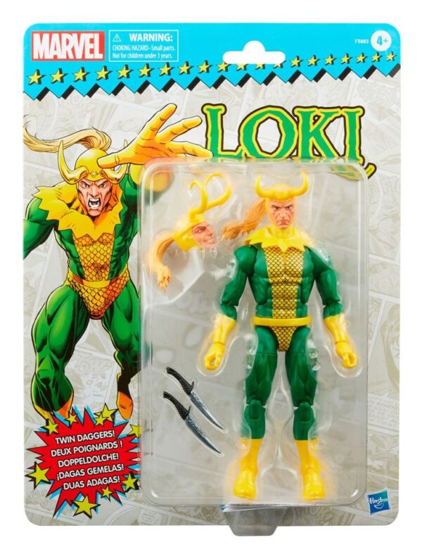 Figura Loki Marvel Legends Retro Hasbro
