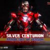 Figura Silver Centurion Iron Man 3 Armor Suit Up Version Hot Toys Escala 1/6